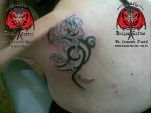 fotos de tatuajes de rosas. Videos de Tatuaje de rosas tribales