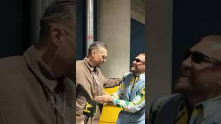 Usyk and Conor McGregor met on AJ vs Dubois fight