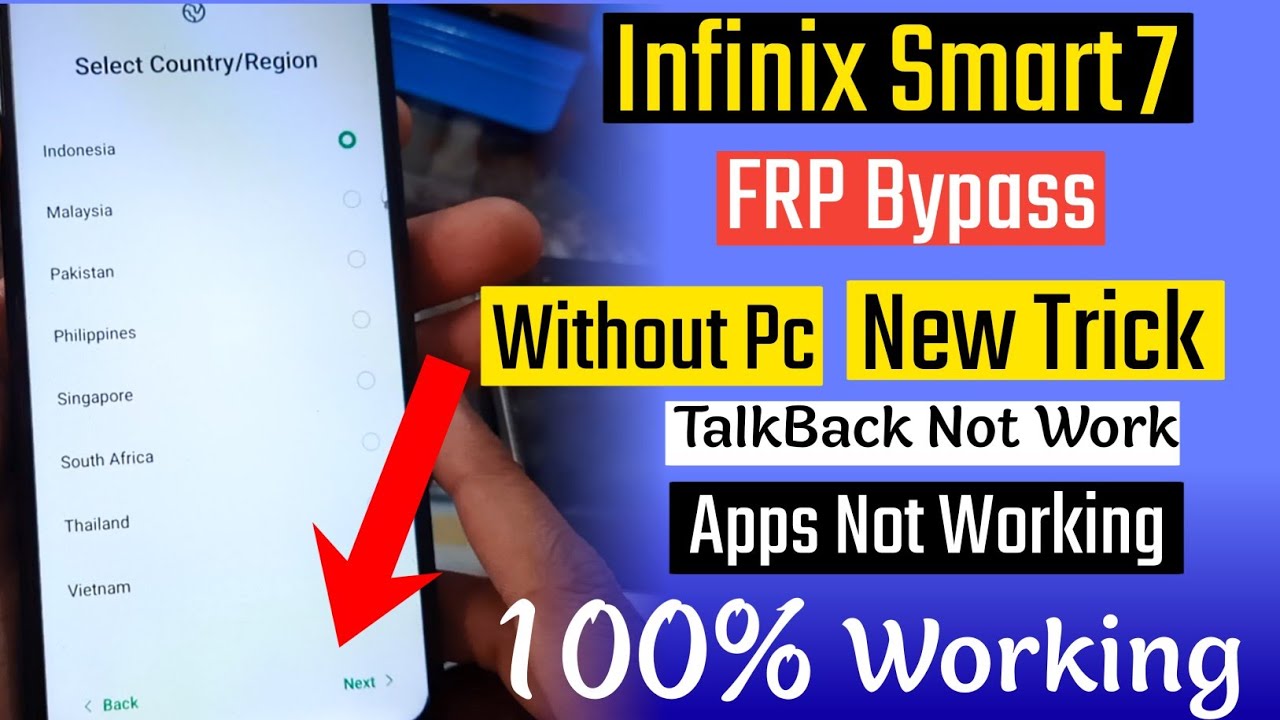 Infinix Smart 7 FRP Bypass | Infinix Smart 7 HD (X6516) Infinix Smart 7 FRP Bypass | Infinix Smart 7 HD (X6516)