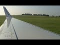 Take off from Bristol (Lulsgate) Airport, Ryanair B737-8AS (feat. new airport pier)