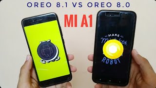Xiaomi Mi A1 Android Oreo 8.1 vs Android Oreo 8.0 Speed Test Comparison!!!