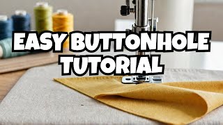 How to sew a Buttonhole stitch on a singer heavy duty machine: Part 1