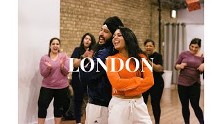 LONDON | Amar Sandhu & Raxstar | Simron X Gurpreet | CHICAGO Bhangra Class | Chi-Naach by SQB