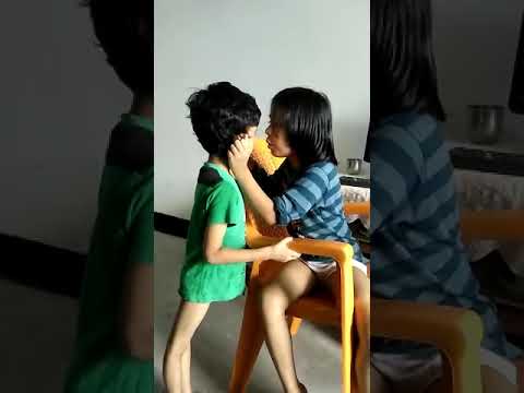 Nud girl vs boy play