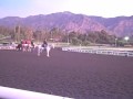 Blind Luck with jockey Rafael Bejarano up works for trainer Jerry Hollendorfer