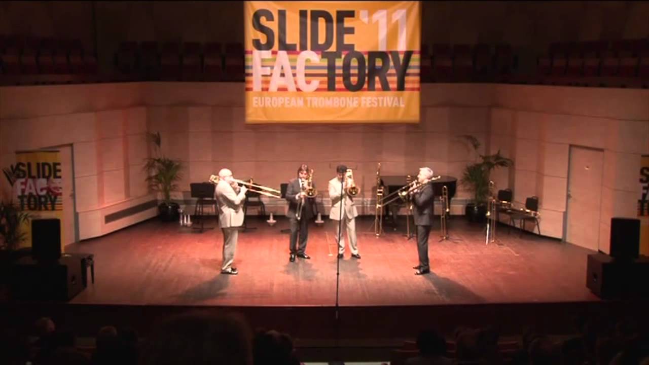 Slokar Quartet - Slide Factory 2011 - J. Fr. Michel: Jubilee Fanfare