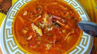 Рассольник классический с колбасой, цыганка готовит. Gipsy cuisine. Рассольник классический с колбасой, цыганка готовит. Gipsy cuisine.
