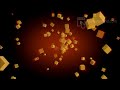 Orange Cube Explosion Animation Background