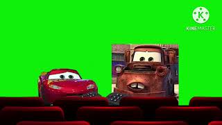 Lightning Mcqueen And Mater At The Cinema Green Screen Trailer Version
