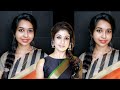 Actress Nayanthara Inspired Hairstyle in Tamil // Beautiful & Cute Hairstyle for Girls 😍