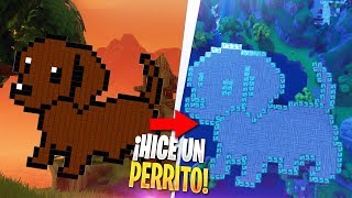 Hice Un Perro Gigante En Fortnite Fortnite Pixel Art