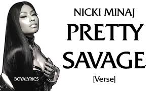 Nicki Minaj, BLACKPINK - Pretty Savage [Verse - Lyrics] Audio edited by Kim Migu
