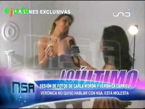 Carla Moron y Verónica Larrieu en sesión de fotos Viva Bolivia Carajo !!