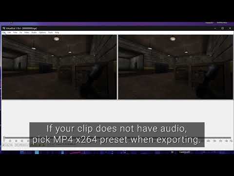 How To Export MP4 (H264+AAC) From VirtualDub