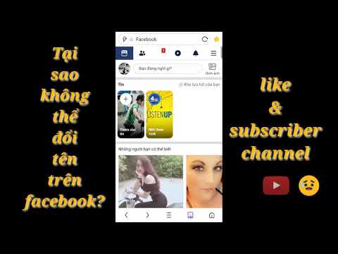Tại sao không đổi được tên trên Facebook? | Minh kiệt tg