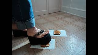 Kiks Platform Flip Flops Crush Food