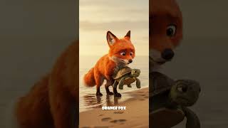 Fox Hero Saves A Turtle Underwater Adventure Heartwarming Animated Story