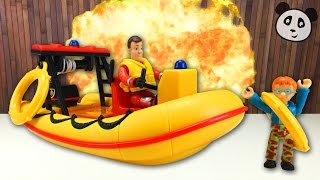 Fireman Sam - Rubber Rescue Boat Neptune - Pandido Toys