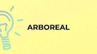 What Is The Meaning Of The Word Arboreal?