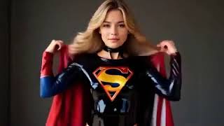 Supergirl Latex Suit Transformation