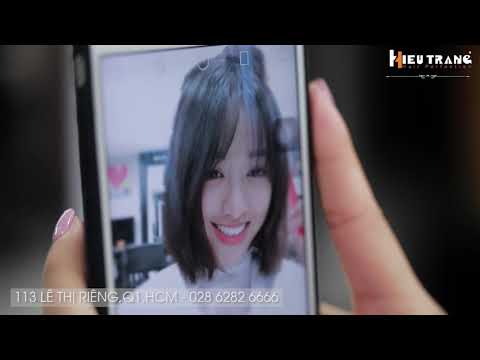 HIẾU TRANG hair salon - kiểu tóc bob layer - Thuý Vi lần đầu tiên cắt tóc ngắn