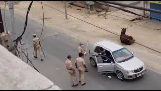 Indian Soldiers Enforcing Quarantine