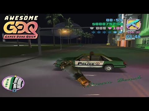 Grand Theft Auto: Vice City by KZ_FREW in 57:39 - AGDQ2019