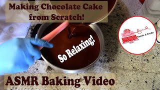 Very Relaxing. Asmr Video. Chocolate Cake From Scratch.