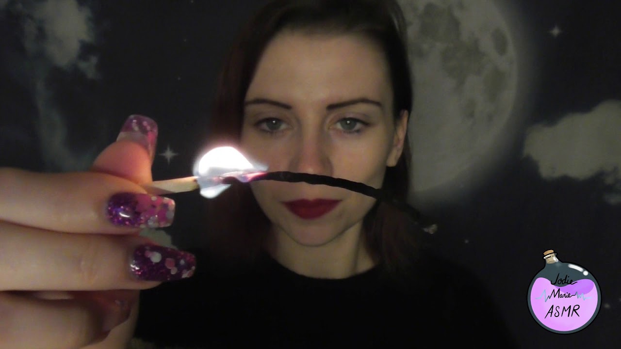 Burn witch match lighting asmr