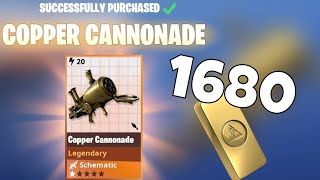 New Cannonade Explosive Weapon Gameplay Wave Clearing Machine Fortnite Save The World