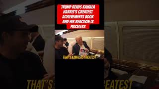 Trump Reads Kamala Harriss Greatest Achievements Book And His Reaction Is Priceless