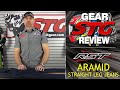 RST Aramid Straight Leg Jeans Review | Sportbike Track Gear YouTube Video