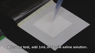 Inspection of falling bacteria, MC-Media Pad, a sheet medium for microbiological testing