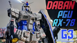 Daban Rx-78-3 Gundam 160 Perfect Grade Unleashed G3 Color Full Speed Build