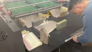 Double Lanes Triangle Folder Boppoppcpe Side Sealing Bag Machine With Adhesive Taperuitai Machine