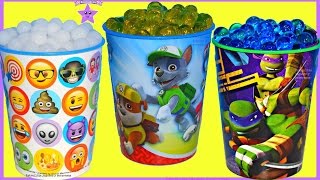 Vasos Sorpresa Patrulla Canina, Emojis Y Las Tortugas Ninjas Huevos Y Bolsitas Sorpresas En Orbeez