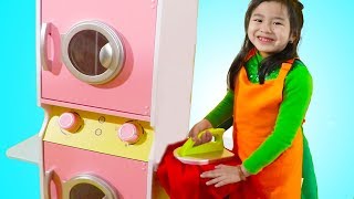 Jannie Pretend Play with Washing Machine Toy Jannie Pretend Play with Washing Machine Toy