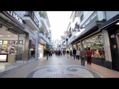 The city of Torremolinos west of Malaga