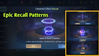 Trick To Draw Epic Recalls || How To Get Epic Recalls For 1 Diamond Mobile Legen