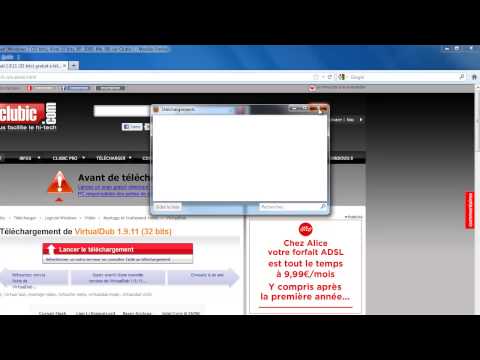Installer VirtualDub v 1.9.11 sous Windows 7 64 bits