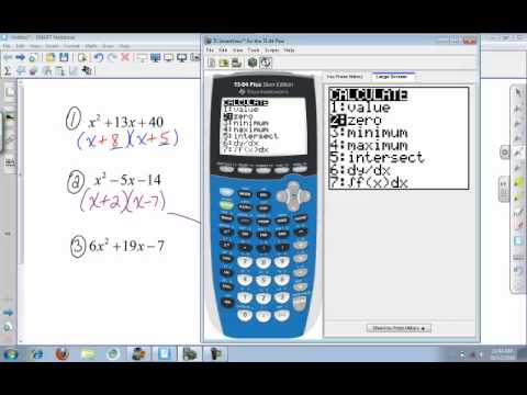 Factoring Programs For Ti-84