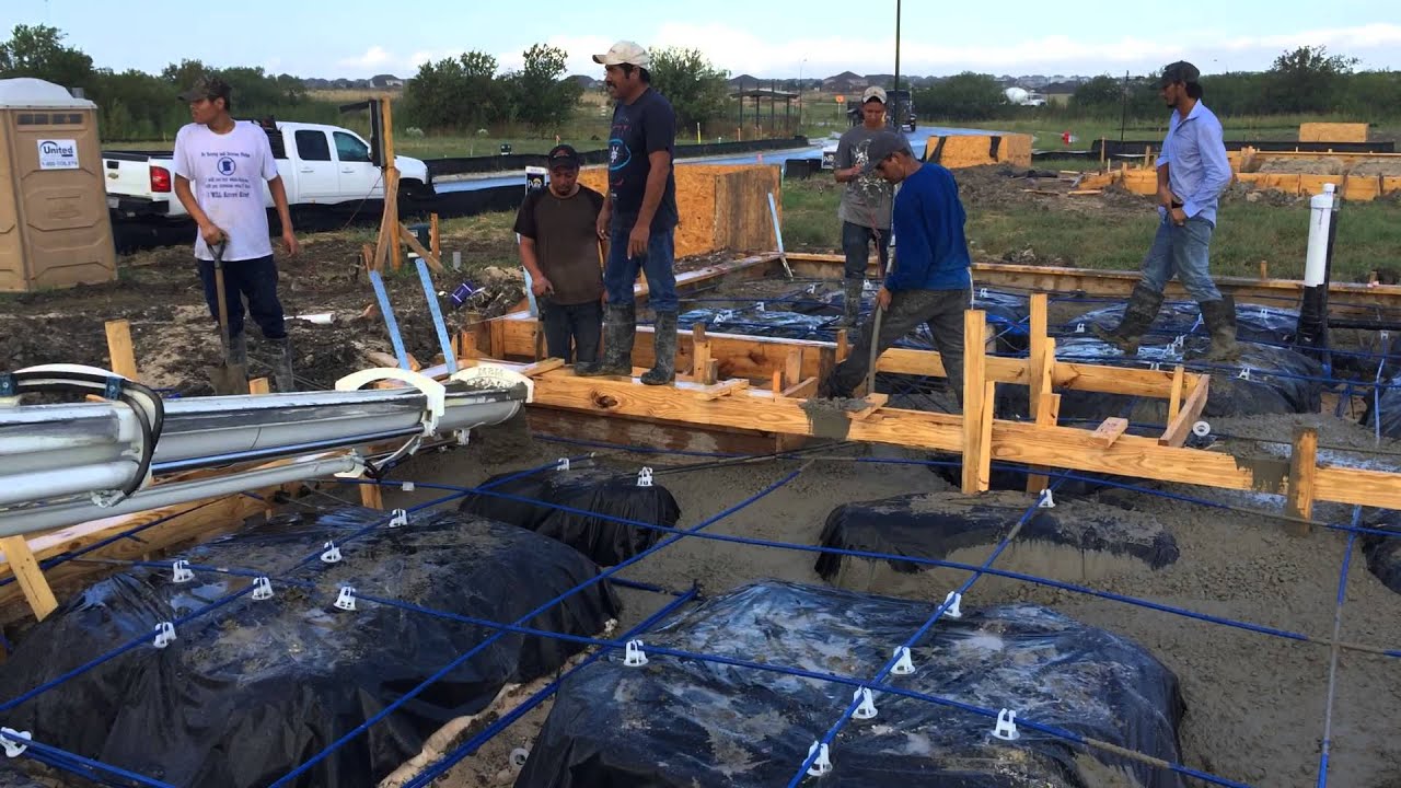 Concrete pouring using EZEXTENZ Concrete Chute YouTube