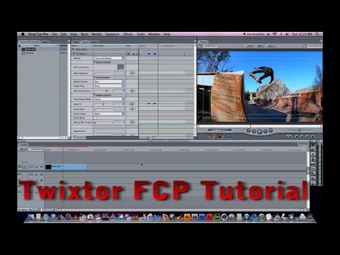 TWIXTOR Slow Motion Effect Tutorial - Easy Final Cut Pro 60p Skateboarding HD