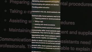Dental Istant Résumé Skills Dental Office Manager