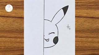 Cute Pikachu Drawing || Step By Step Pikachu Drawing || Easy Drawing Ideas For Kids