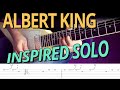 Blues Guitar Solo inspired by Albert King with TABS // DBL 352