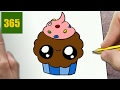 hur man ritar MUFFIN KAWAII STEG FÖR STEG - kawaii ritningar lätt
