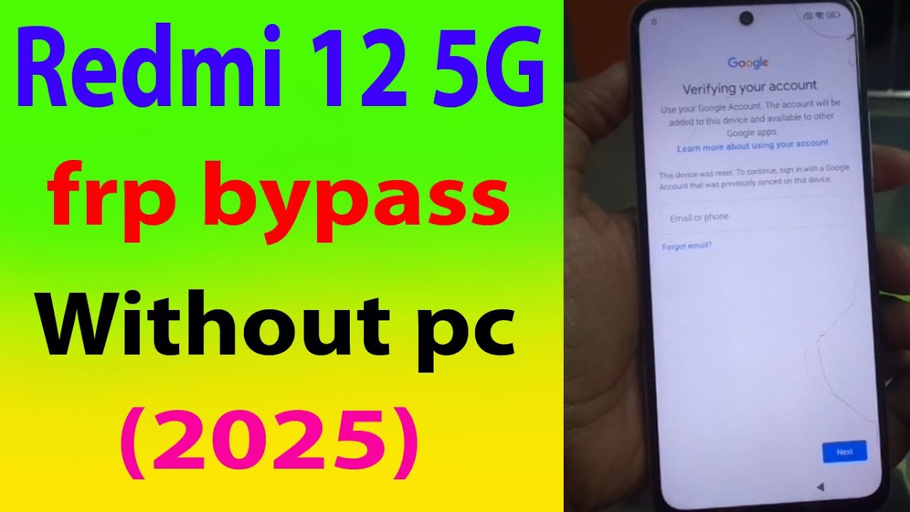 Redmi 12 5G FRP Bypass without pc 2025 (NEW) Redmi 12 5G FRP Bypass without pc 2025 (NEW)