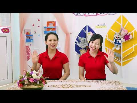 Trò chơi với đôi bàn tay Trường mầm non Quảng Phương