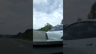 Tesla Driver Cause Crash